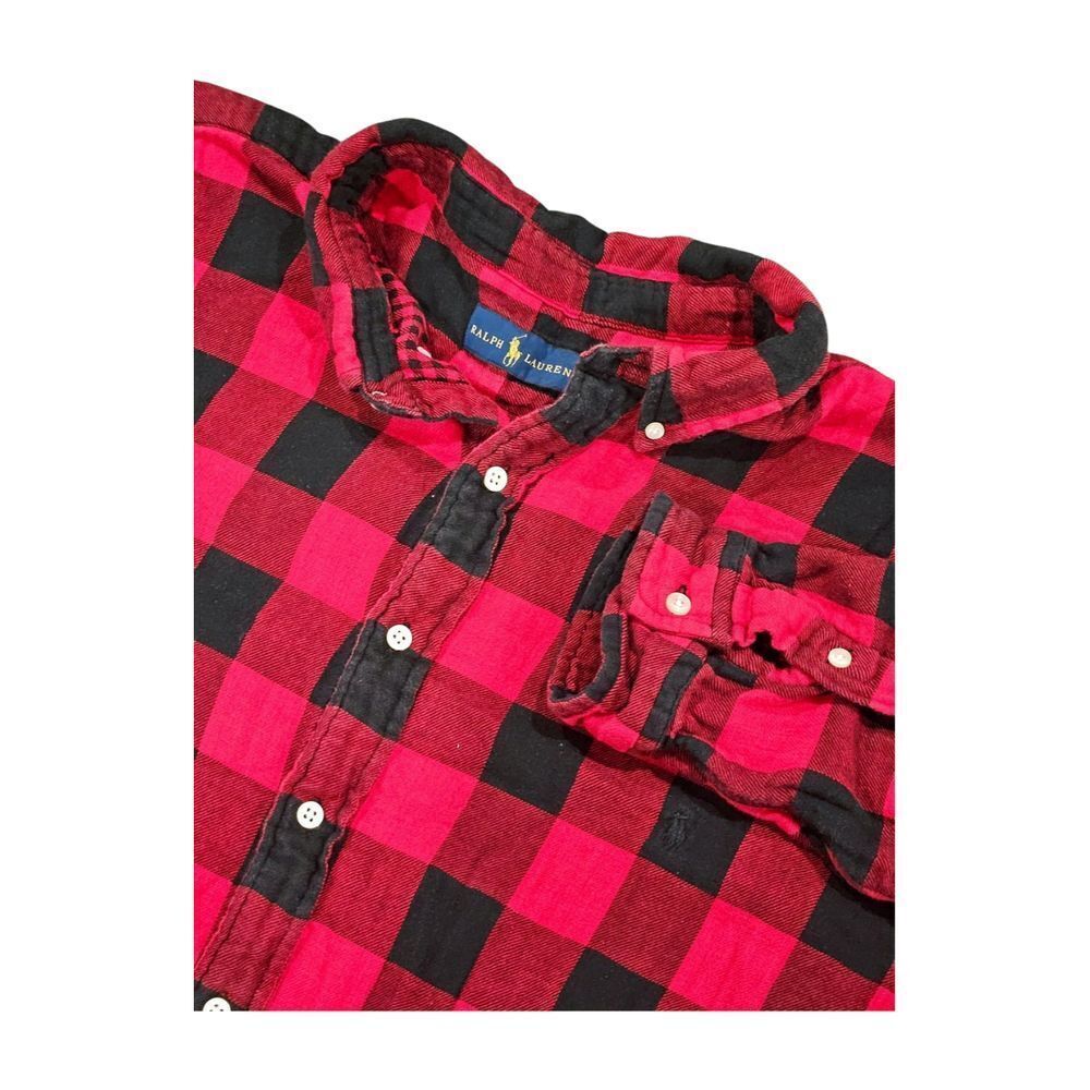 Ralph Lauren Long Sleeve Button Down Checked Double Faced Flannel Shirt Mens 3XB